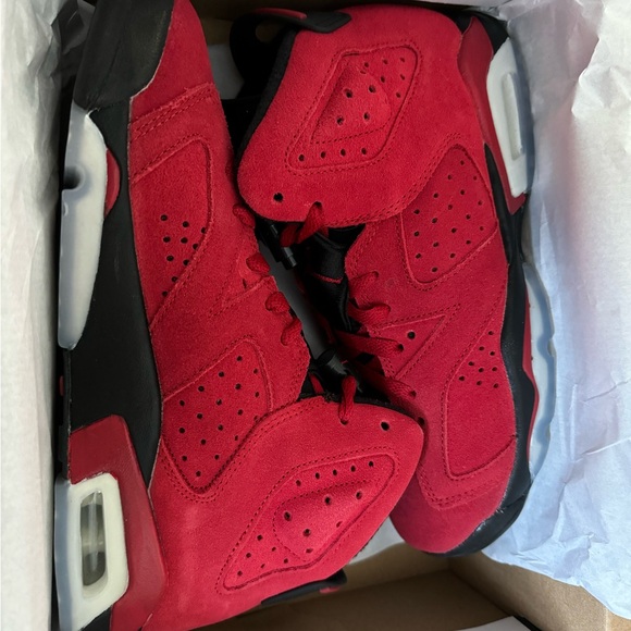 Air Jordan Red and Black Sneakers - Picture 1 of 1